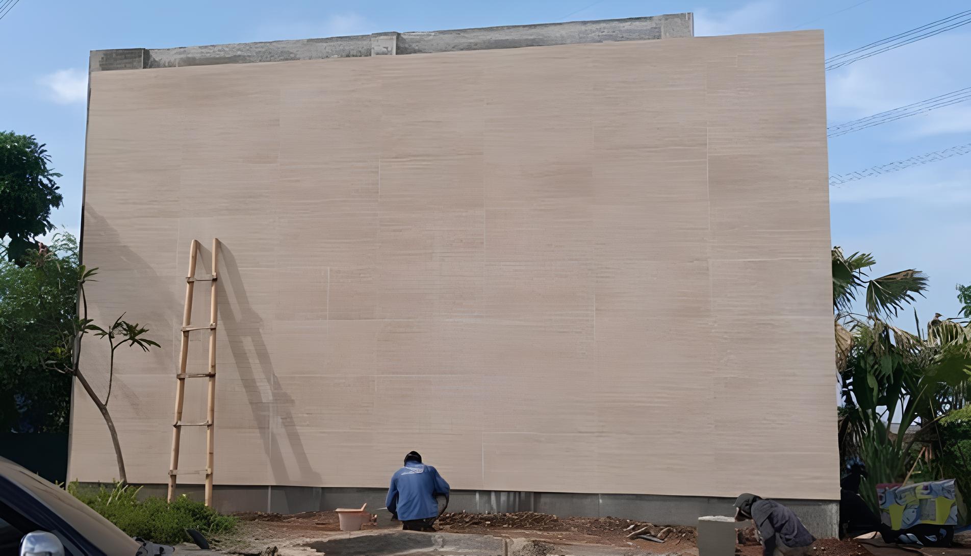 Pekerjaan Pos dan Gerbang Cluster Wall Signage